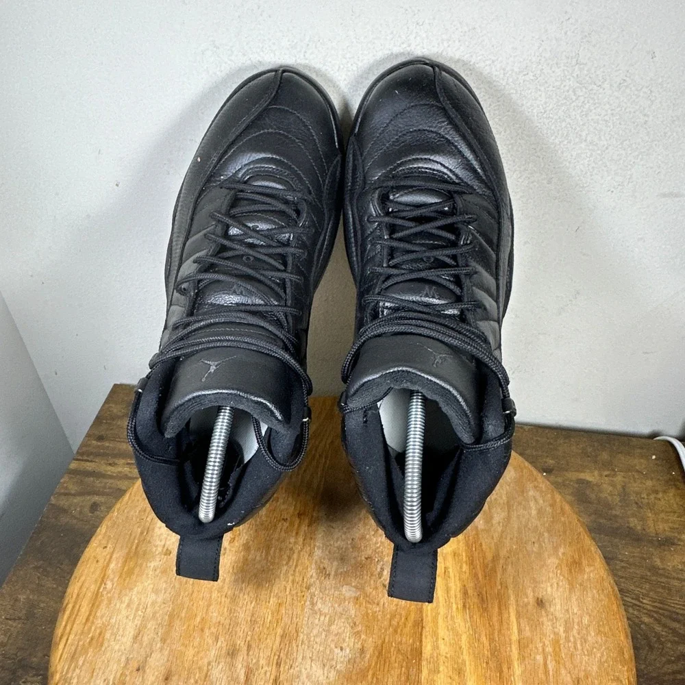 Jordan 12 Retro Winterized Triple Black Mens Basketball Shoes BQ6851-001 Size 10